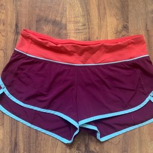 Multicolored lululemon shorts